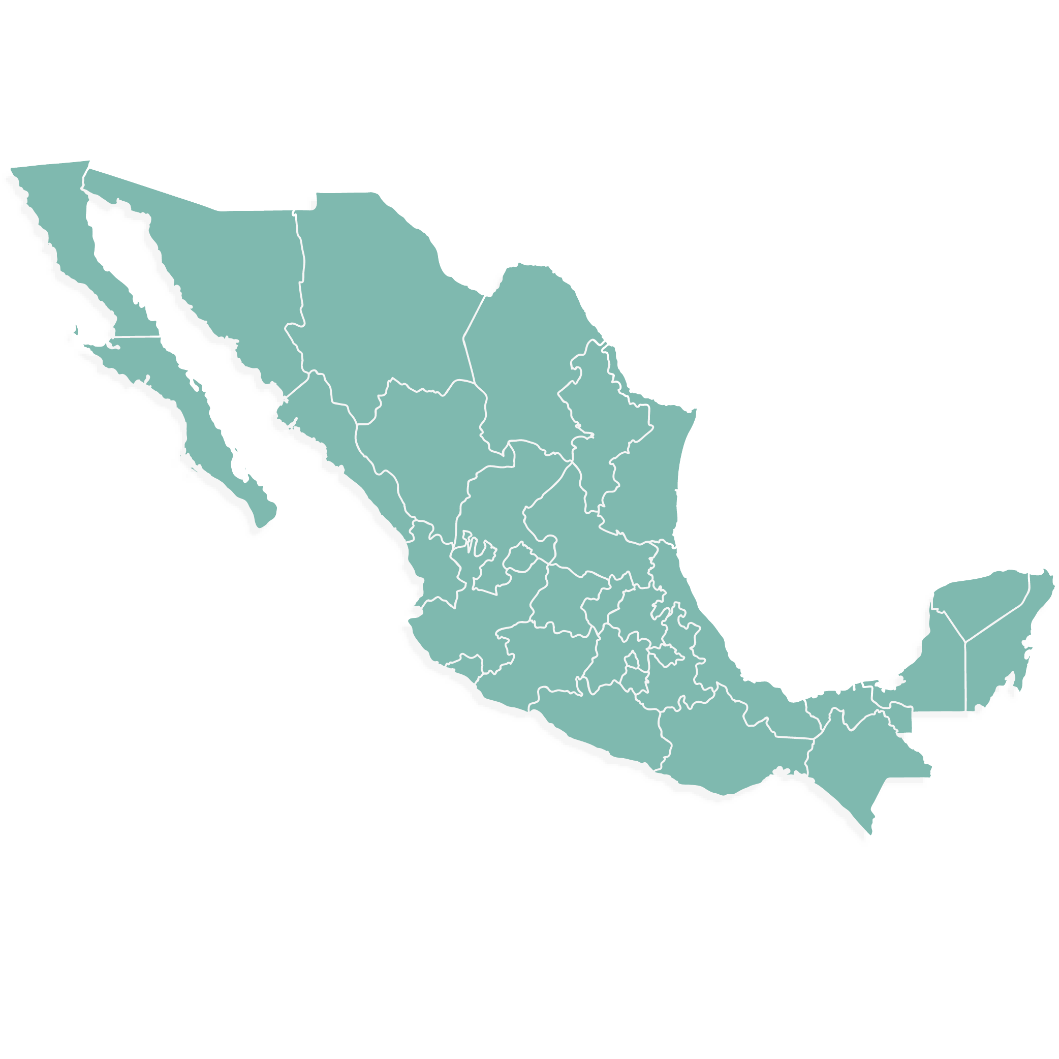 map of mexico