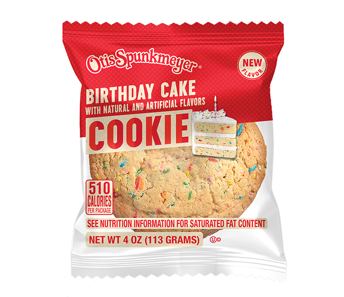 Individually Wrapped 4 oz Birthday Cake Cookie | Otis Spunkmeyer