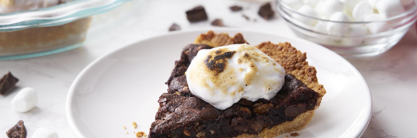 S'mores Brownie Pie