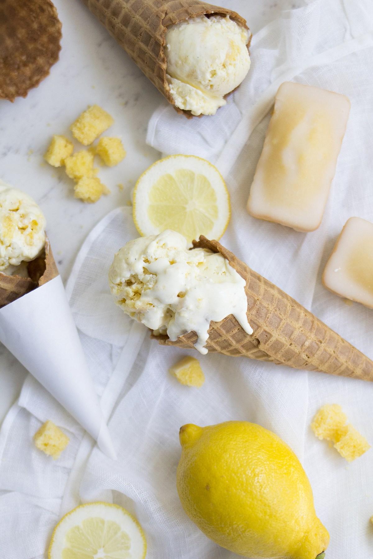 Lemon Cake Ice Cream
