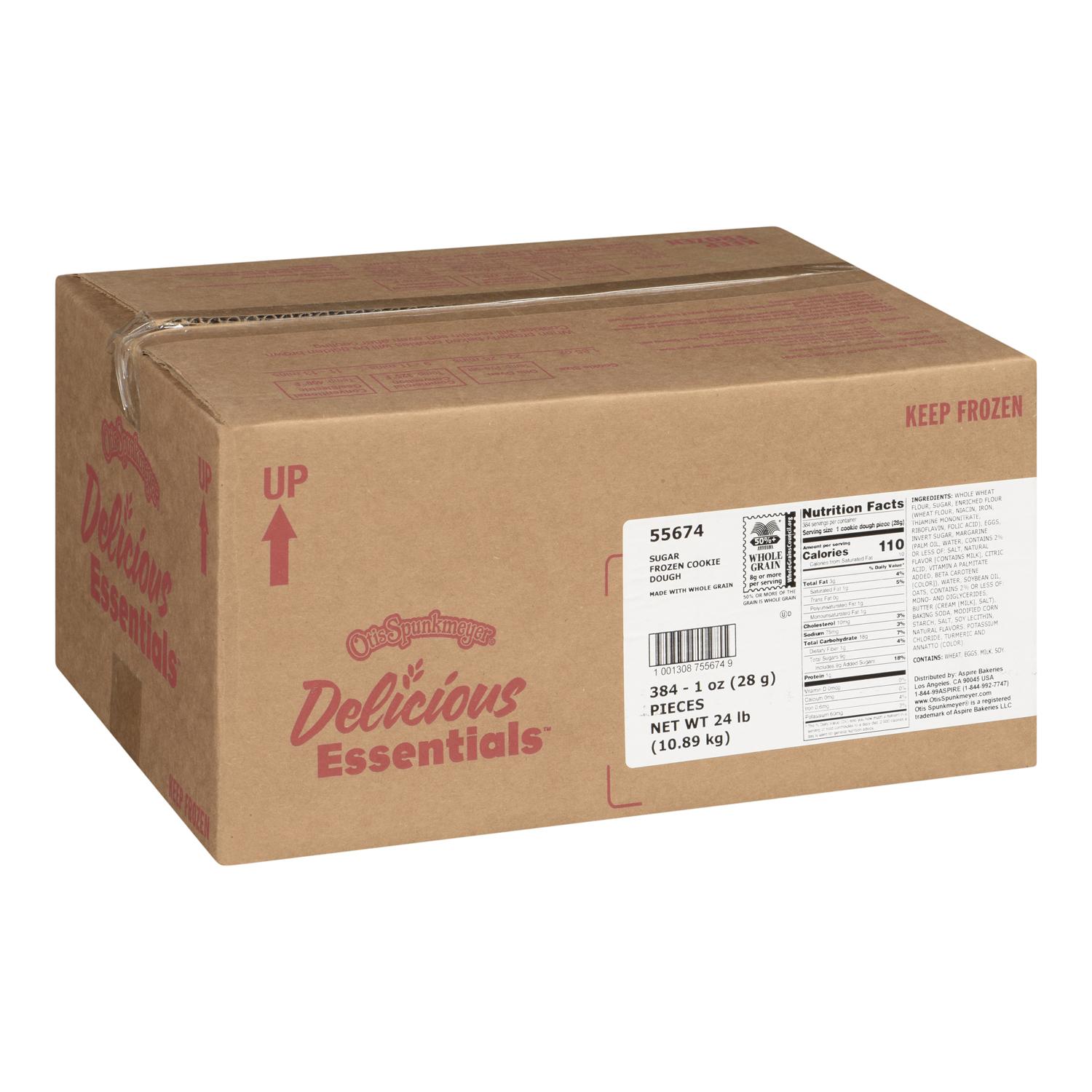 Cardboard box with sugar cookies