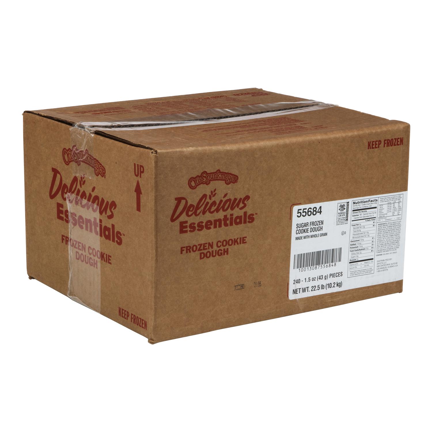 Image of cardboard box with sugar cookies