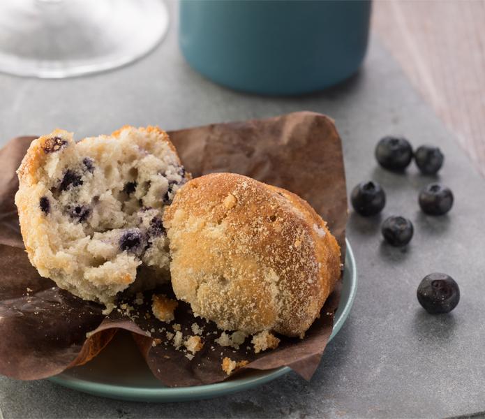 Supreme 4 oz. Blueberry Crumb Cake Muffins | Otis Spunkmeyer