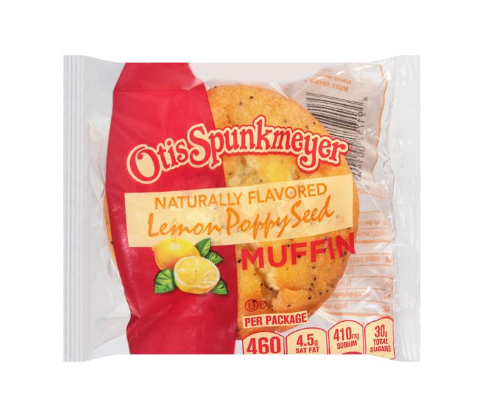 Individually Wrapped 4oz Lemon Poppy Seed Muffins | Otis