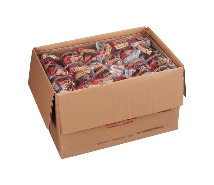 Individually Wrapped 2.25 oz. Chocolate Chocolate Chip Muffins
