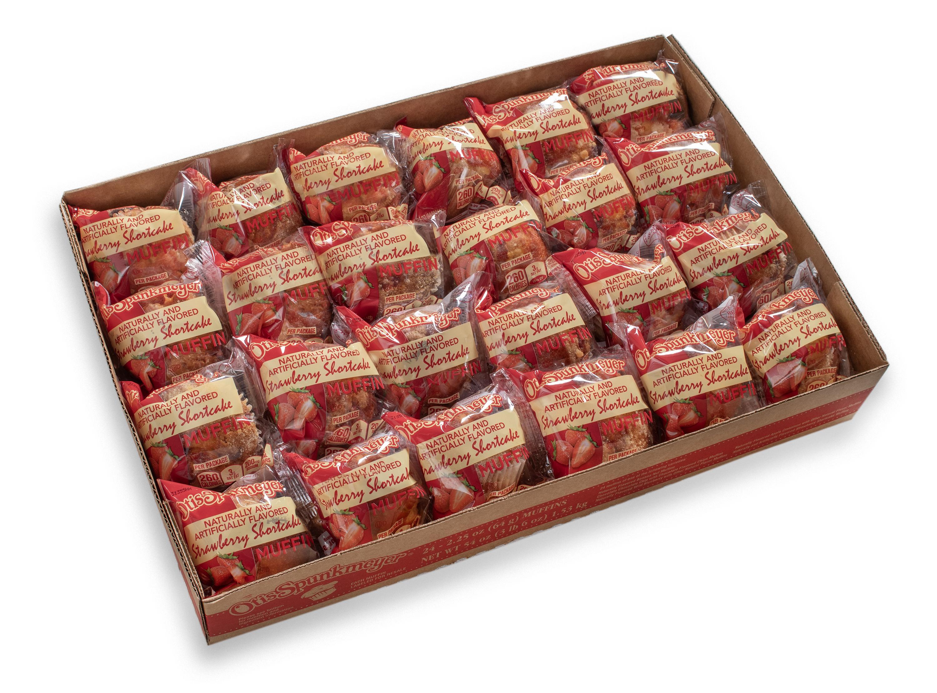Individually Wrapped 2.25 oz Strawberry Shortcake Muffins