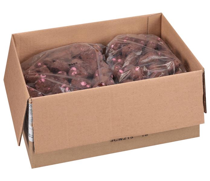 Double Chocolate with Pink Milk Chocolate Candy Gems | Otis Spunkmeyer