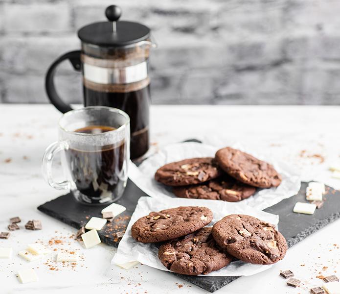 Double Chunk Chocolate Cookies