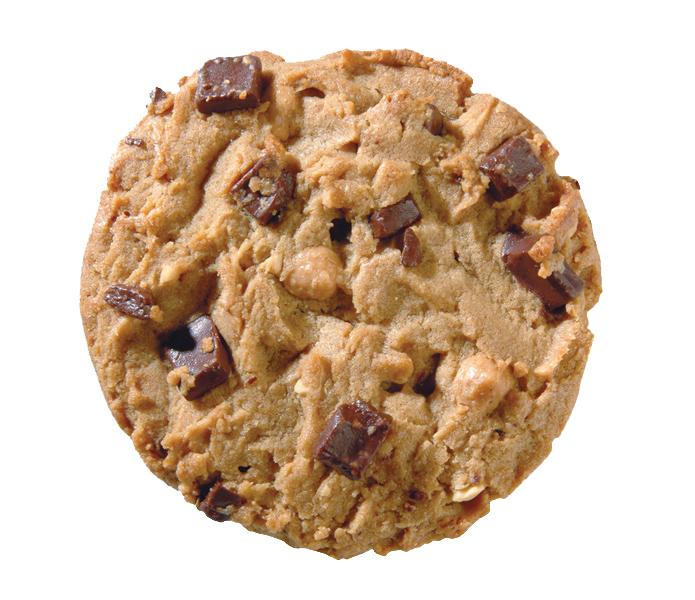 Chocolate Peanut Butter Flutter Cookies
