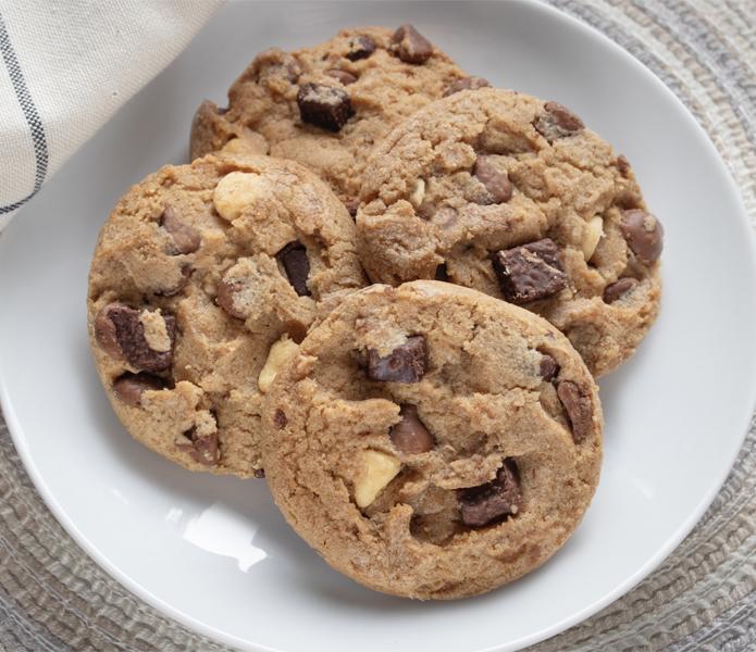 Triple Chocolate Chip Cookies