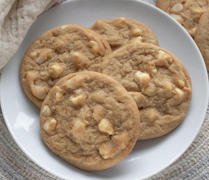 White Chocolate Chip Macademia Nut Cookies