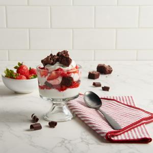 Greek Yogurt Brownie Parfait