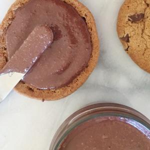 hazelnut cookie sandwich