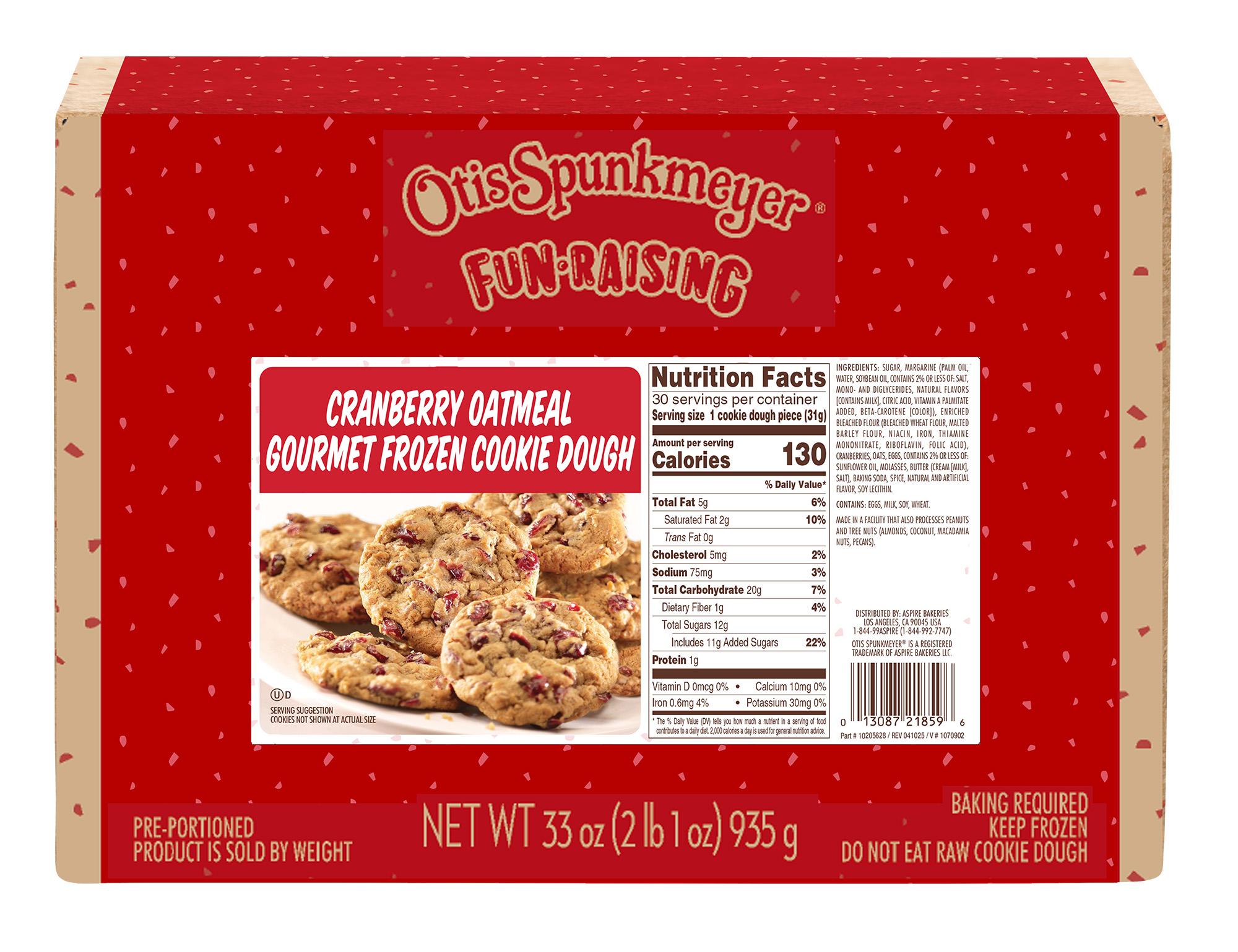Fundraising 1.1 oz. Cranberry Oatmeal Cookies | Otis Spunkmeyer